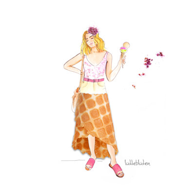 Lütteblüten Gabriele Ampt Eiswaffel